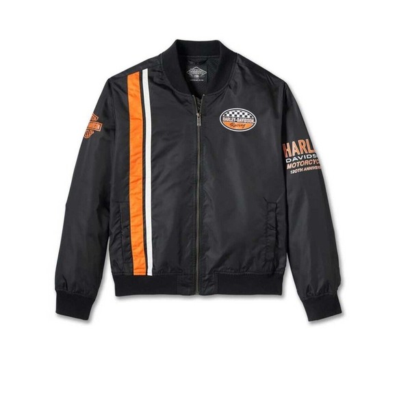 Harley-Davidson Mens 2XL 120th Anniversary Casual Moto Jacket - Black 97555-23VM - Picture 8 of 16